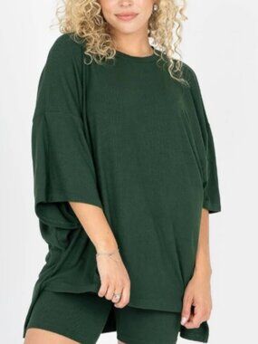 The Foxy Kind Kindall All Weekend Long Set Juniper Green sz S Small AWL-4   NEW